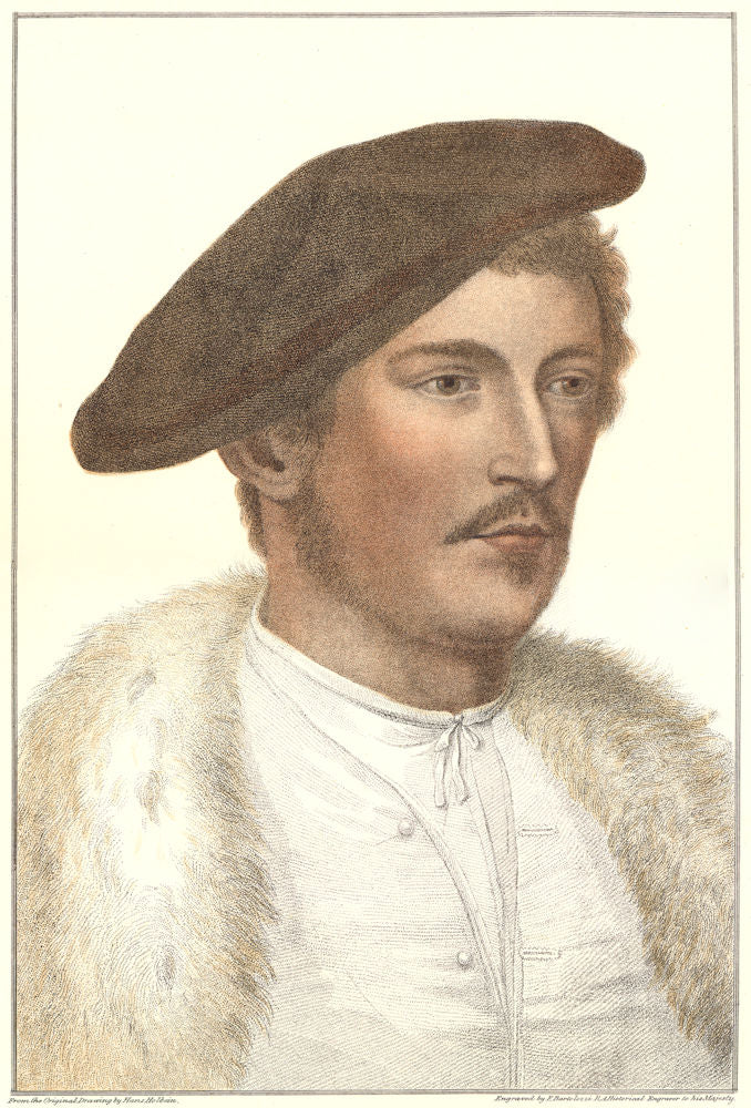 Unknown man from court of Henry VIII (1) by Bartolozzi after Hans Holbein 1884